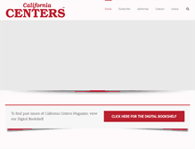 Tablet Screenshot of californiacenters.com